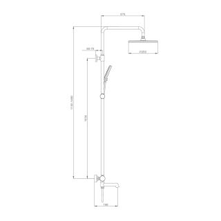Душевая стойка Raglo R20.24.08 белый